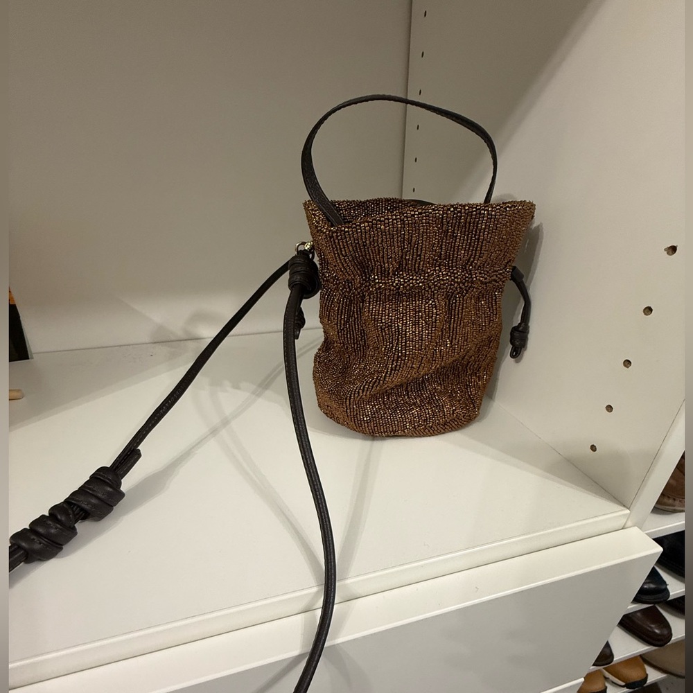 NWOT Vera Bradley Mini Sequined Crossbody Bucket Bag